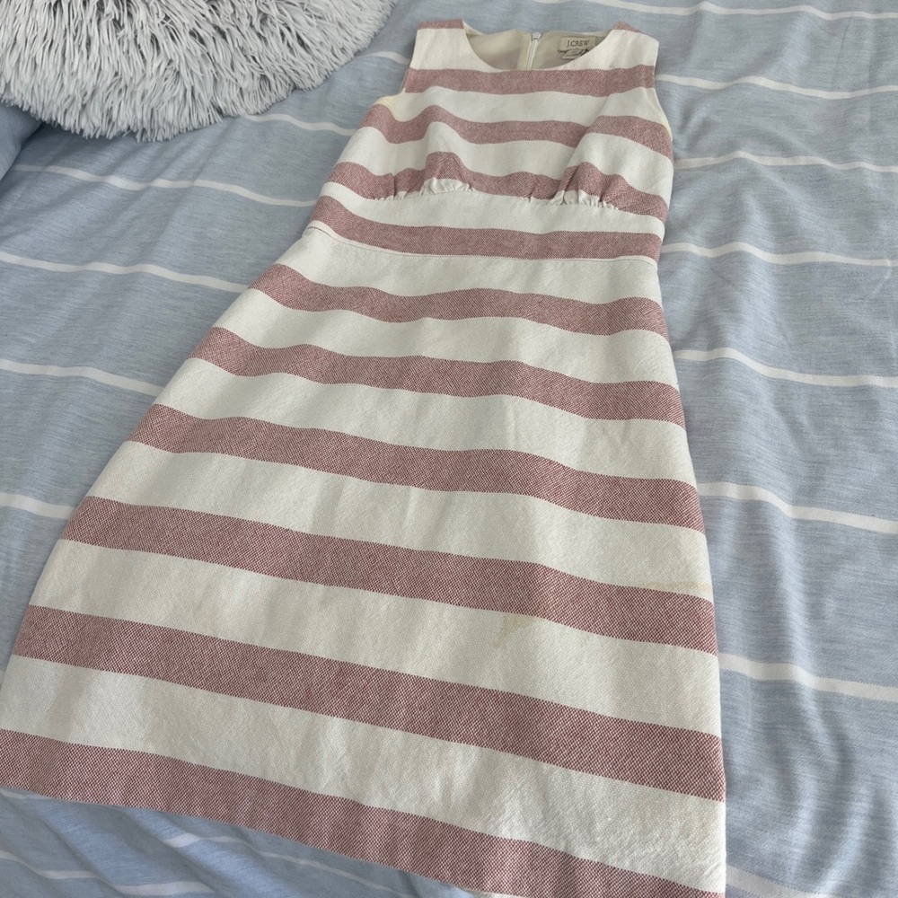 Women’s J.Crew 00 red/white striped dress